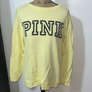 Victoria’s Secret Pink Yellow Sweatshirt M